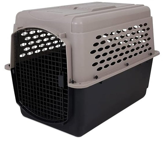 Petmate Vari Kennel Bleached Linen & Black (IATA Approved) For Dogs
