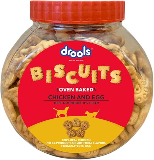 Drools Chicken and Egg Biscuit Treat For Dogs 400g