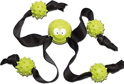 Trixie Ball Strap Legs Hedgehog Balls Natural Rubber Dog Toy 3.8x24cm