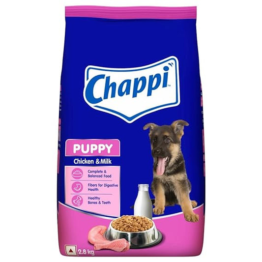 Chappi Puppy Chicken and Milk Flavor Dry Dog Food 2.8kg