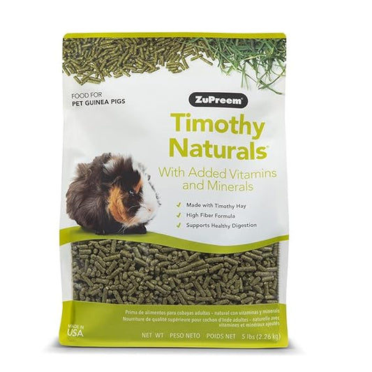 Zupreem Timothy Naturals with Vitamins & Minerals Guinea Pig Food