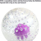 Petstages Nubbiez Treat & Squeak Dog Ball Purple Large