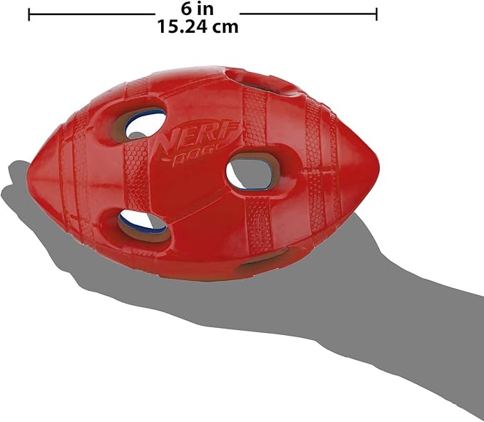 Nerf Bash Squeak and Crunch Football 15.24cm