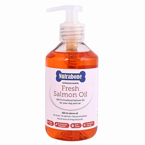 Nutrabone Salmon Oil Supplement for Healthy Skin, a Glowing Coat & Boosted Immunity 300ml