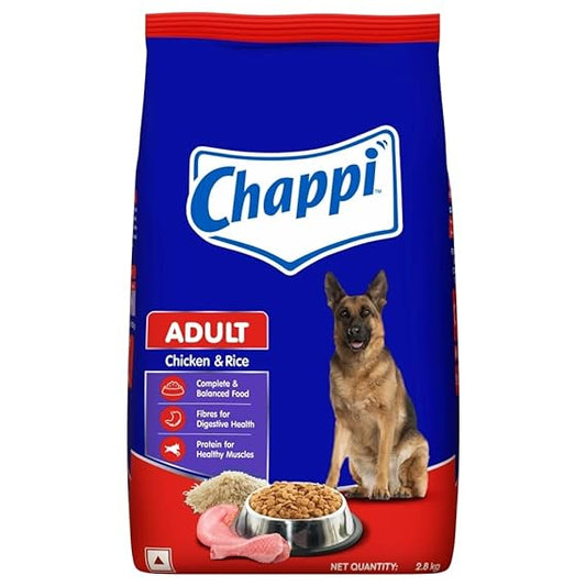 Chappi Adult Dry Dog Food Chicken and Rice 2.8kg