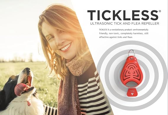 Tickless Pet Ultrasonic Tick & Flea Repeller Orange