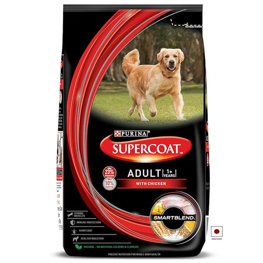 Purina Supercoat All Breed Adult Dry Dog Food with Chicken