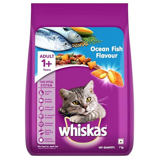 Whiskas Adult (+1 year) Ocean Fish Flavor Dry Cat Food