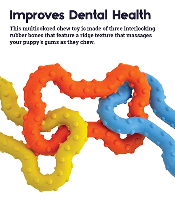 Petstages Mini Bone Tug Toy For Dogs 15cm