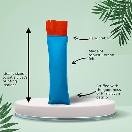 Hriku Catnip Kicker Toy Blue Large
