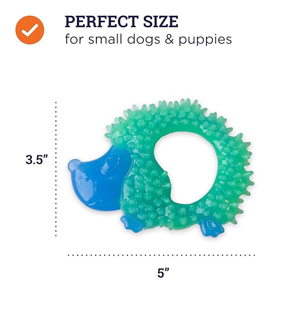 Petstages Cutie Chewies Hedgehog Dog Chew Toy Blue 9cmx13cm
