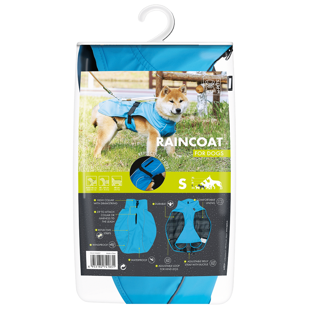 M-pets Dog Rain Coat XS - Neck 36cm-Chest 24-34cm
