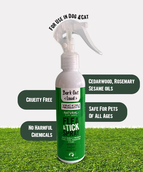 Vivaldis Bark Out Loud Natural Flea & Tick Spray Dogs and Cats 200ml