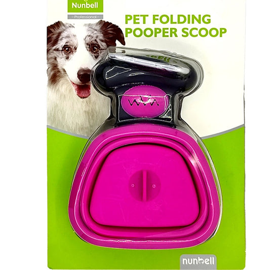 Nunbell Pet Folding Pooper Scooper Collapsible For Dog