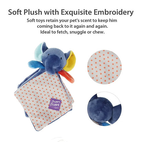 Gigwi Suppa Puppa Squeaker Elephant Dog Toy Small 19x15x3cm