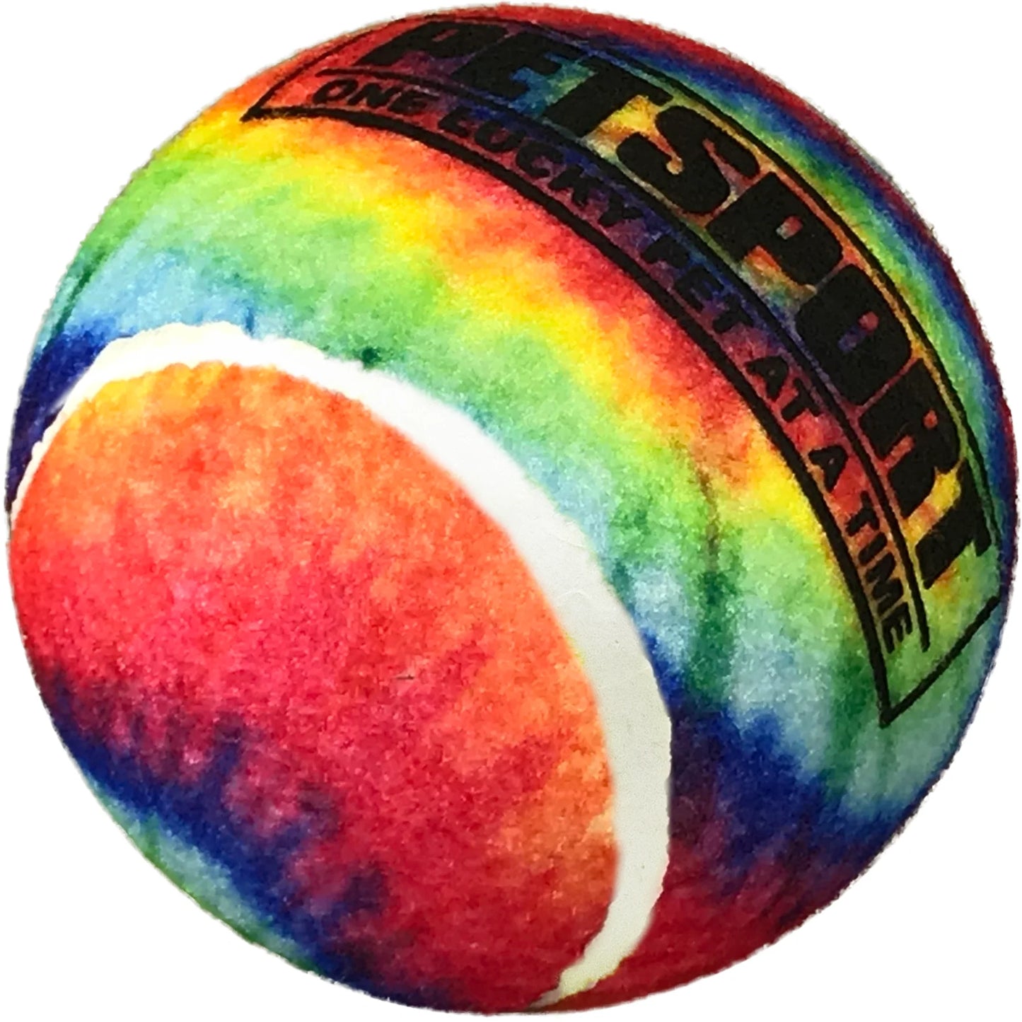 Petsport Tie Dye Squeaker Ball Toy For Dogs 10cm