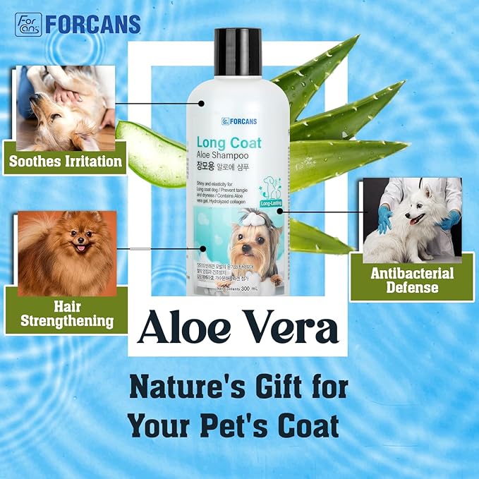 Forbis Forcans Long Coat Aloe Shampoo for Dog 300ml