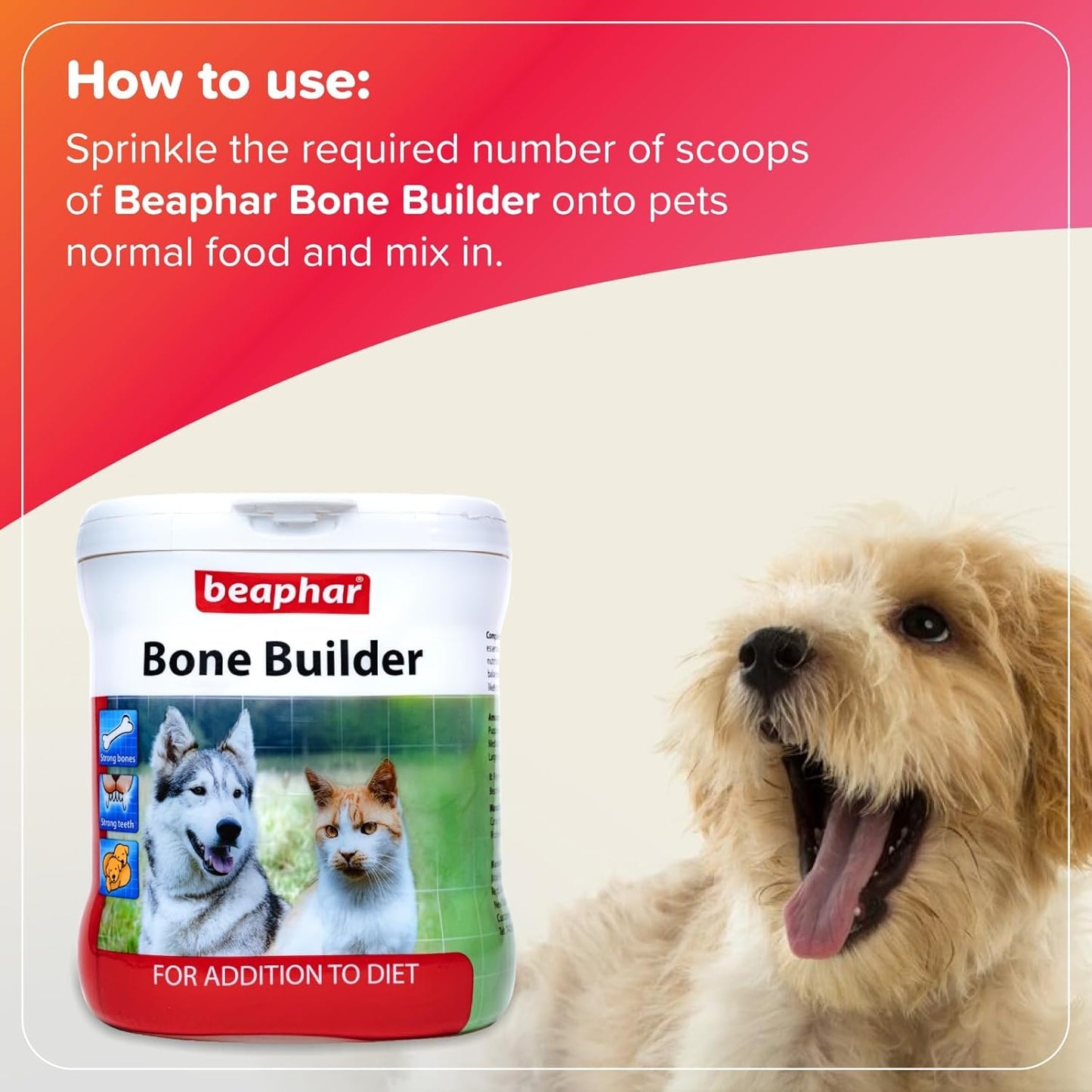 Beaphar Bone Builder For Dogs & Cats 400g