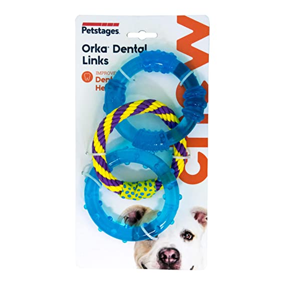 Petstages Orka Triple Dental Links Dog Toy 23cm