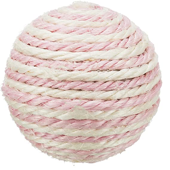 Trixie Sisal Ball With Rattle Toy For Cat 6cm