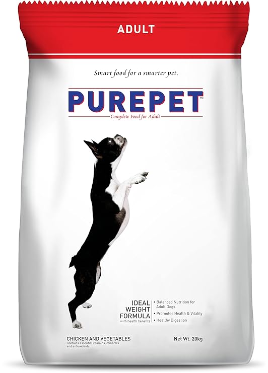 Purepet Chicken & Vegetable Adult Dry Food For 20kg