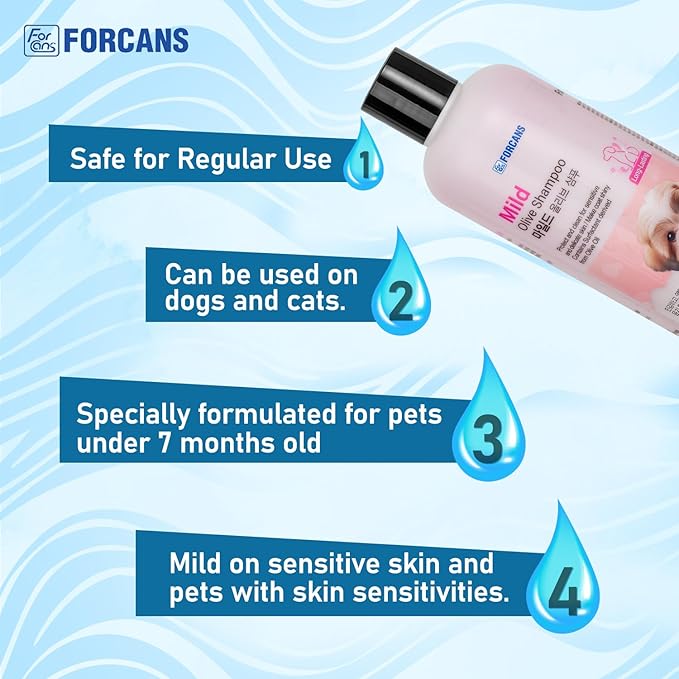 Forbis Forcans Mild Oilve Shampoo for Dogs 300ml