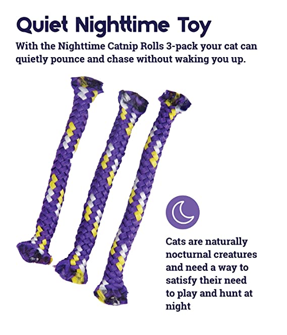Petstages Nighttime Catnip Rolls Toy For Cat