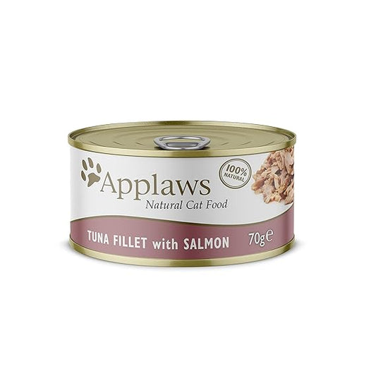 Applaws Cat Tin Tuna Fillet with Salmon 70gm (Pack of 24)