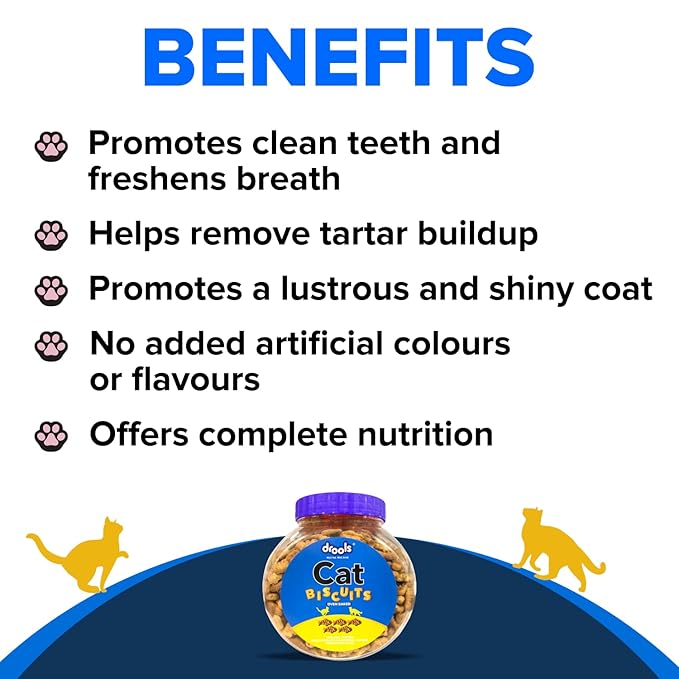 Drools Cat Treat Biscuits Real Chicken Flavor 400g