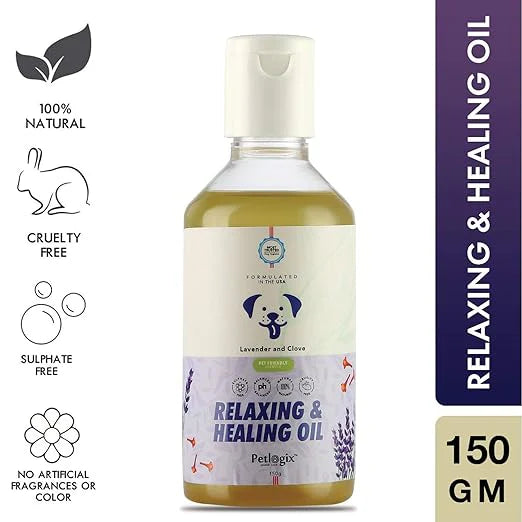 Petlogix Vegan & Cruelty Free Relaxing & Healing Oil For Dog & Cat 150ml
