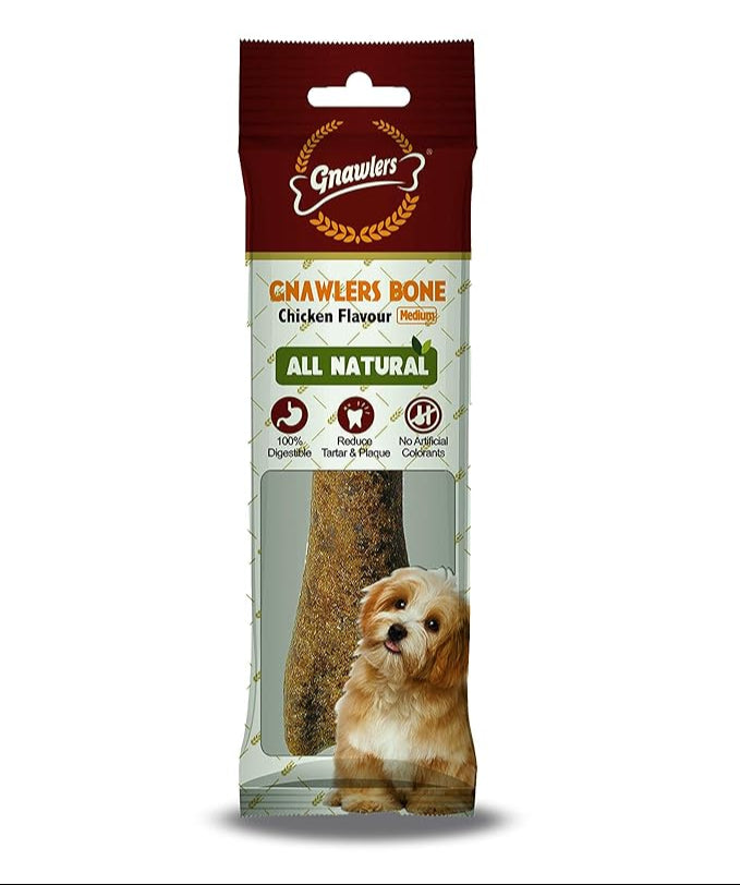 Gnawlers Chicken Bone All Natural Medium 95g