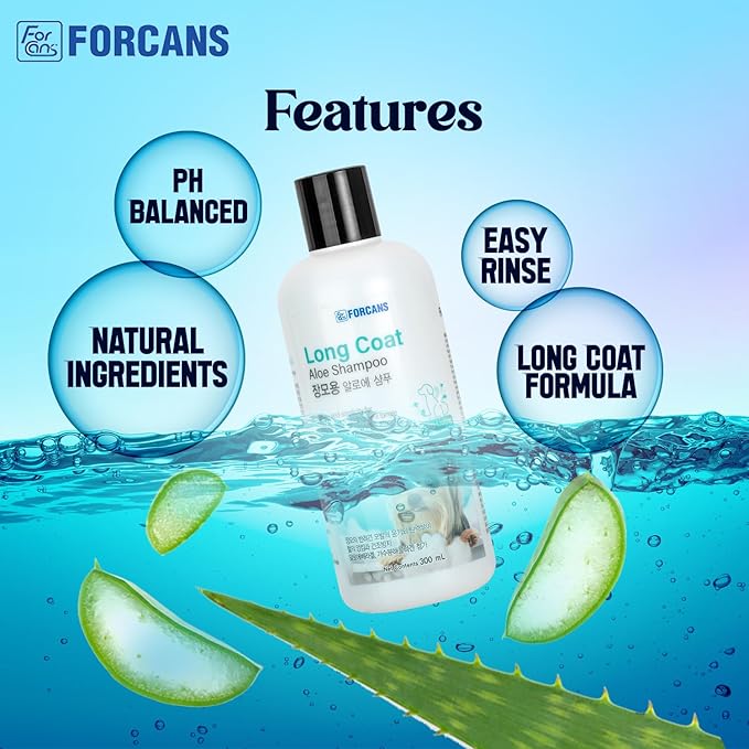 Forbis Forcans Long Coat Aloe Shampoo for Dog 300ml