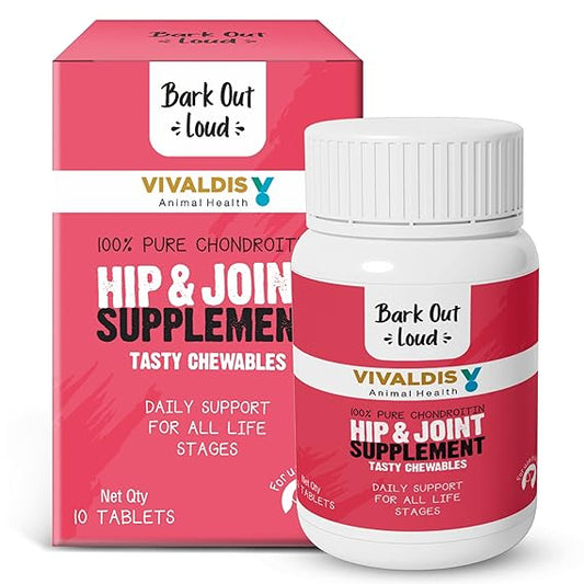 Vivaldis Bark Out Loud Hip & Joint Supplement For Dogs 10 Tablets