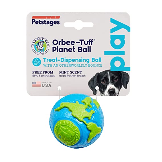 Petstages Orbee Tuff Planet Treat Dispenser Ball For Dogs