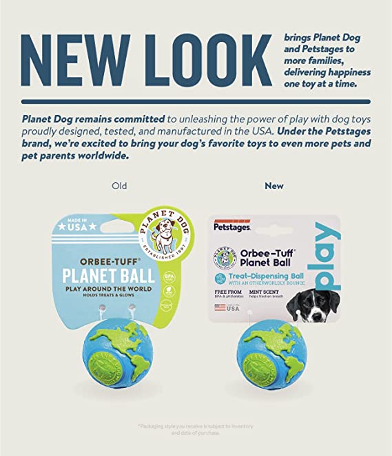 Petstages Orbee Tuff Planet Treat Dispenser Ball For Dogs