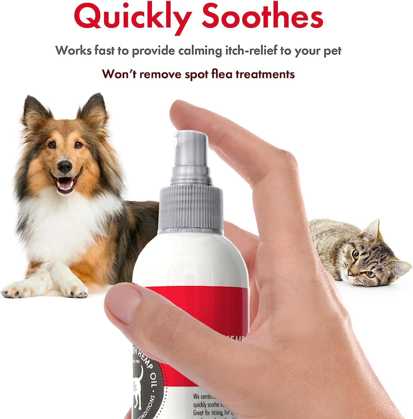 Petkin Hemp Itch Spray For Dogs & Cats 237ml