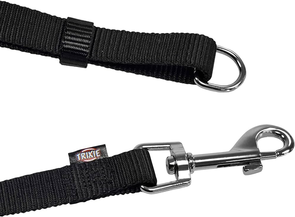 Trixie Classic Adjustable Leash Black L-XL 2.00m/25mm