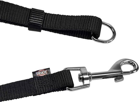 Trixie Classic Adjustable Leash Black L-XL 2.00m/25mm