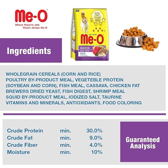 Me-O Adult Seafood Dry Cat Food