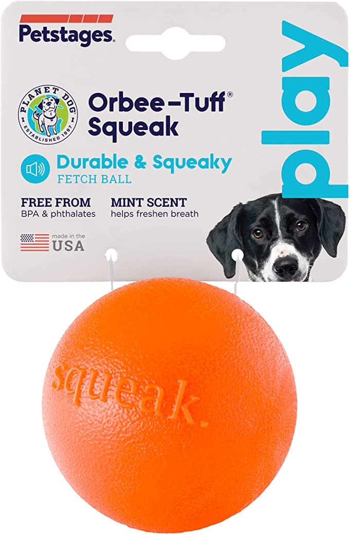 Petstages Orbee Tuff Squeaky Ball Dog Toy 3inch