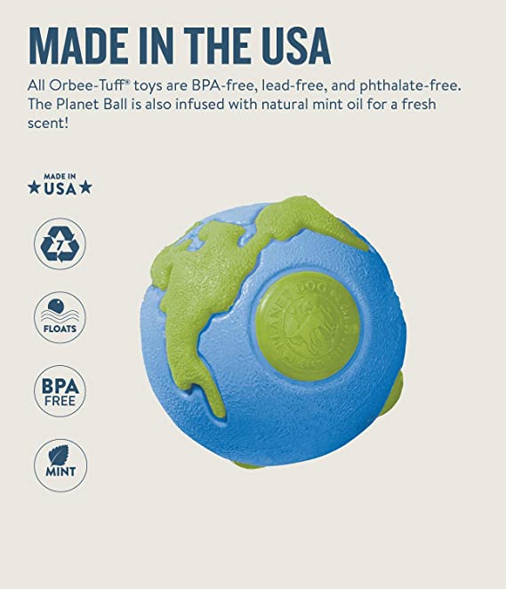 Petstages Orbee Tuff Planet Treat Dispenser Ball For Dogs