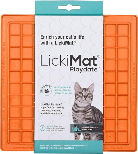 LickiMat Playdate Slow Feeder For Cat 20x1x20cm