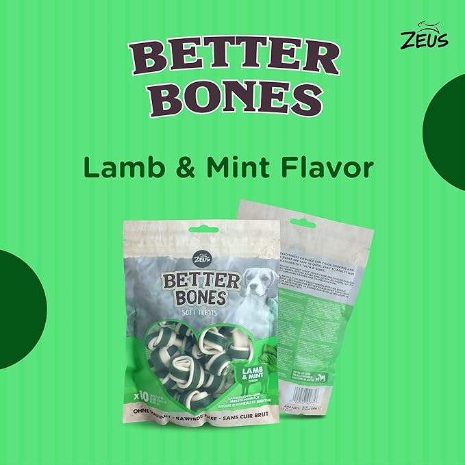 Zeus Better Bone Lamb & Mint Flavor for Dogs 10pcs
