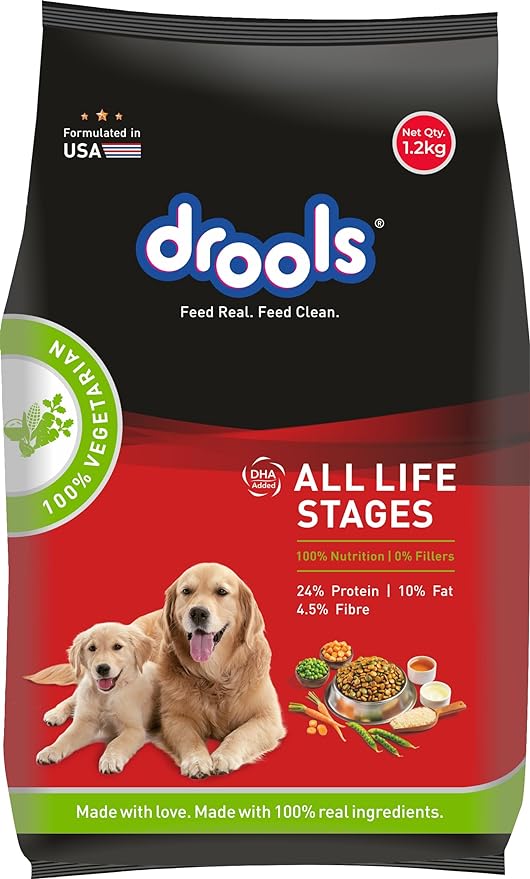 Drools All Life Stages Vegetarian & Sustainable Based Dog Food 1.2kg