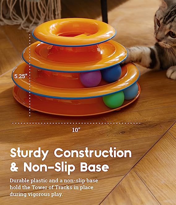 Petstages Tower of Track Three Level Active Cat Toy