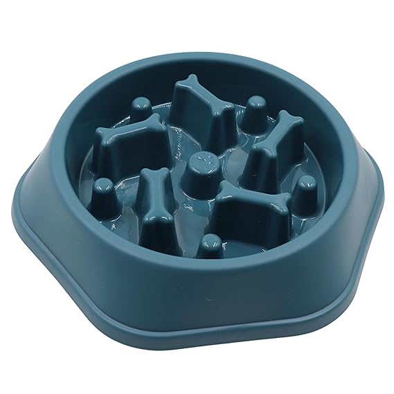Tails Nation Plastic Slow Feeder Bowl Available in various Colors
