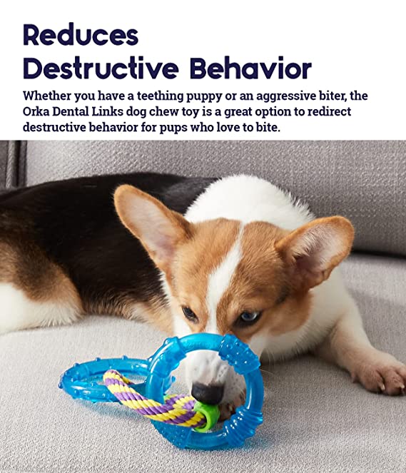 Petstages Orka Triple Dental Links Dog Toy 23cm