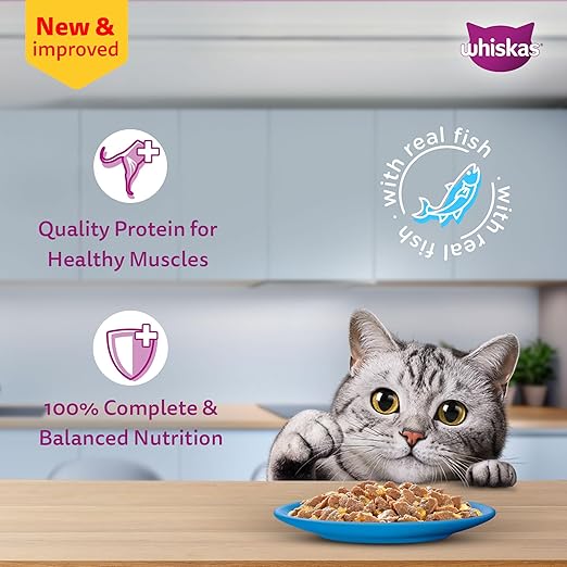 Whiskas Adult (1+ year) Tuna in Jelly Wet Cat Food 80g