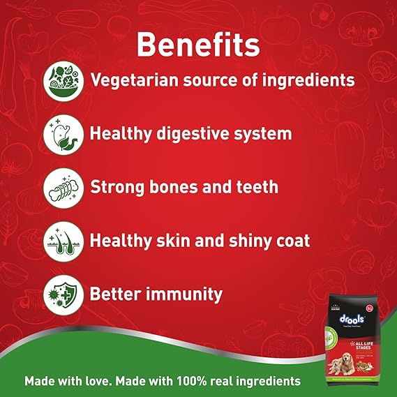Drools All Life Stages Vegetarian & Sustainable Based Dog Food