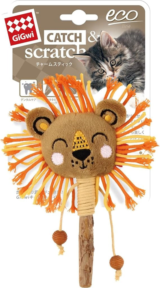 Gigwi Catch & Scratch Lion Cat Toy 16x11x2.5cm